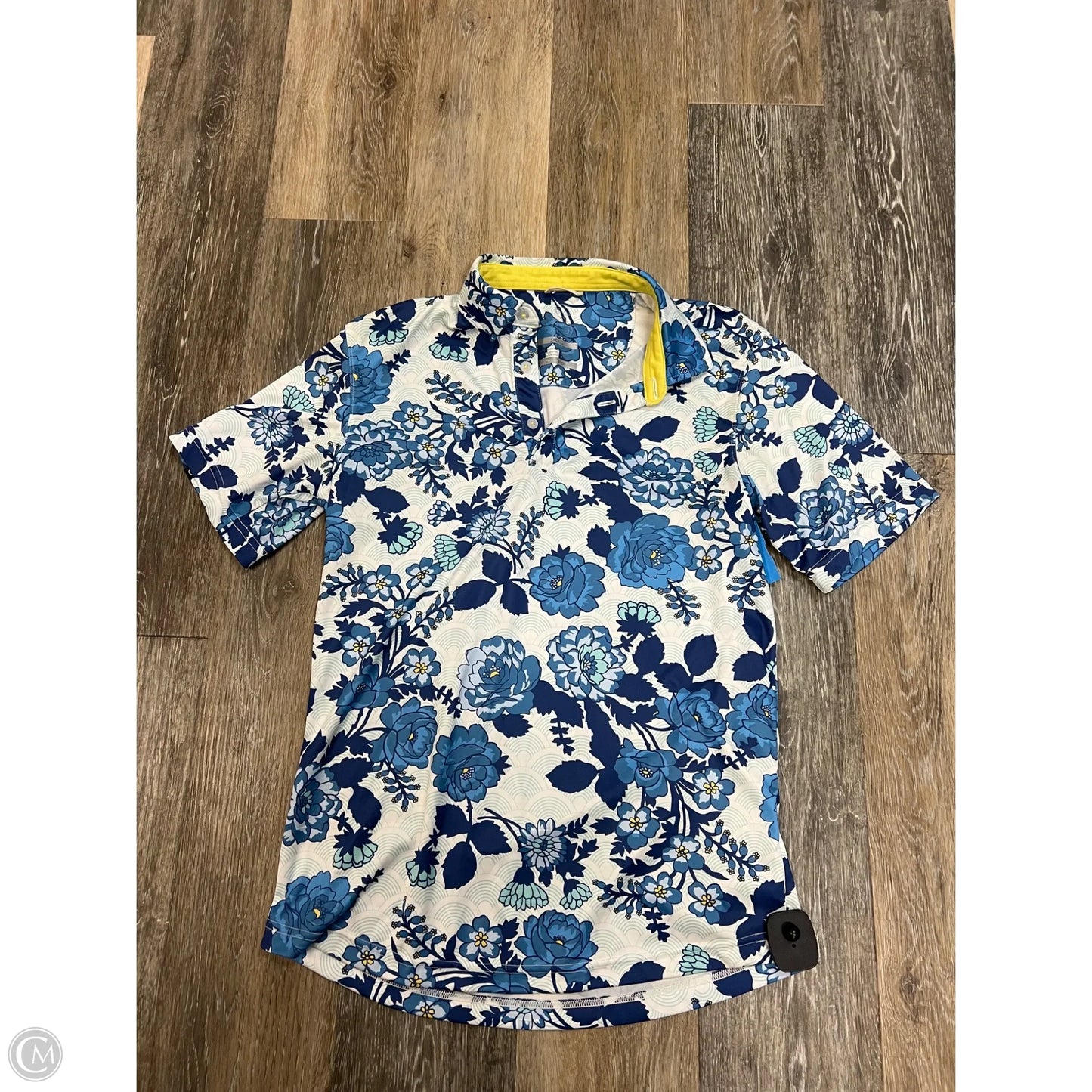 Athletic Top Short Sleeve By Swannies In Blue, Size: S