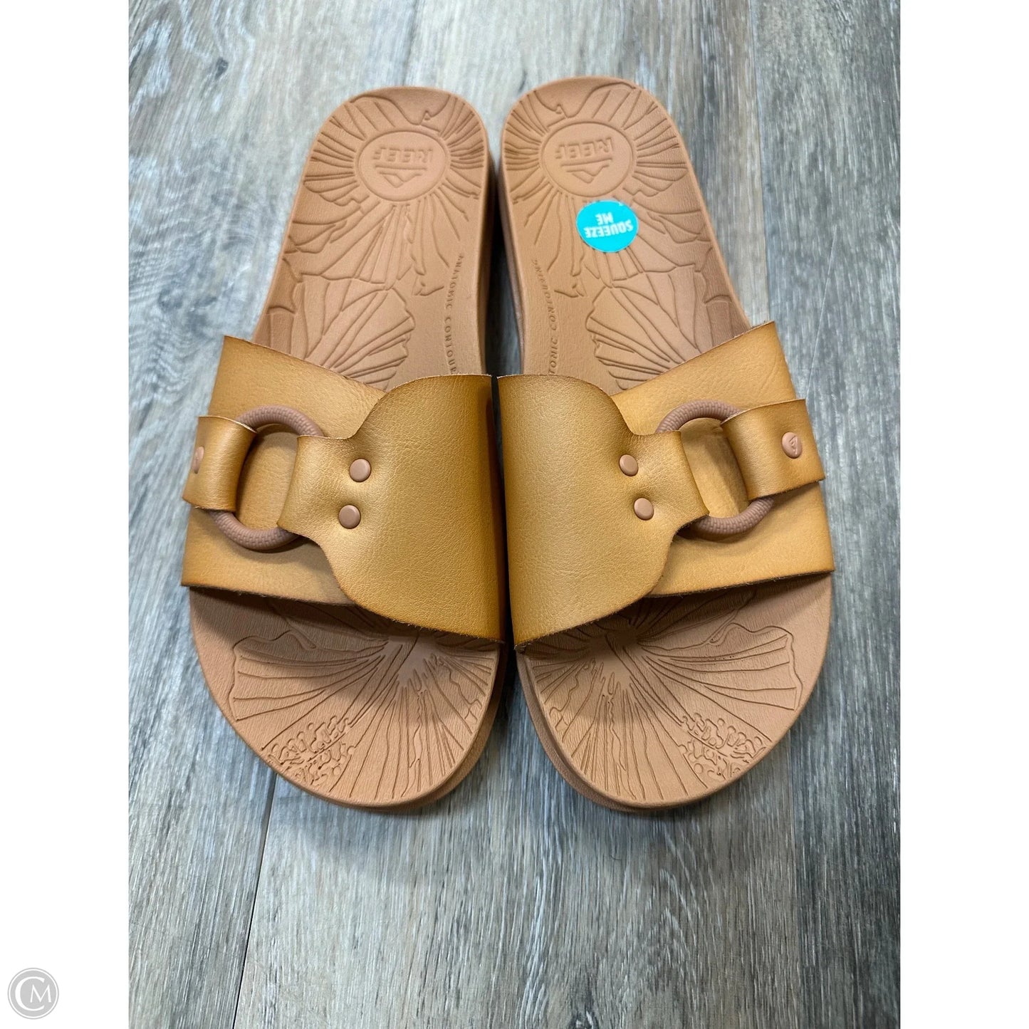 Sandals Flats By Reef In Tan, Size: 8