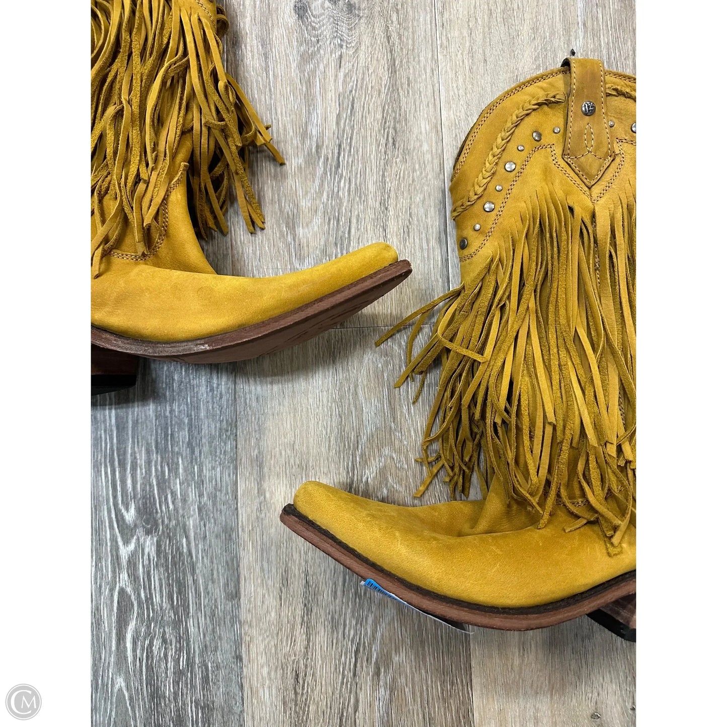 Boots Western By Liberty Black In Yellow, Size: 8.5