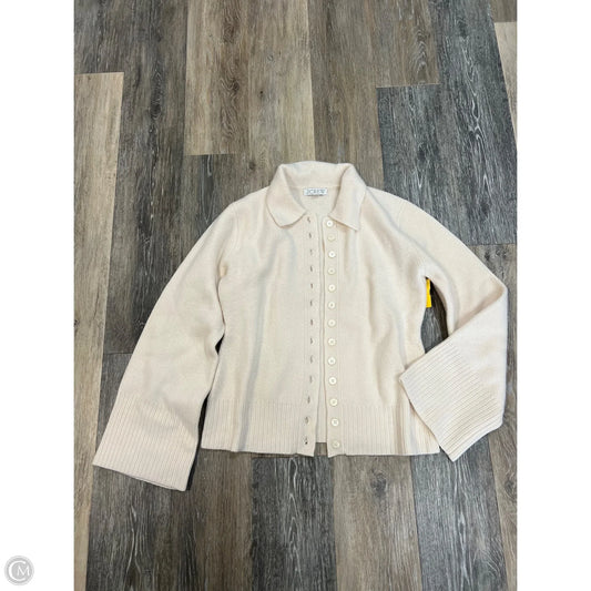 Sweater Cardigan By J. Crew In Cream, Size: M