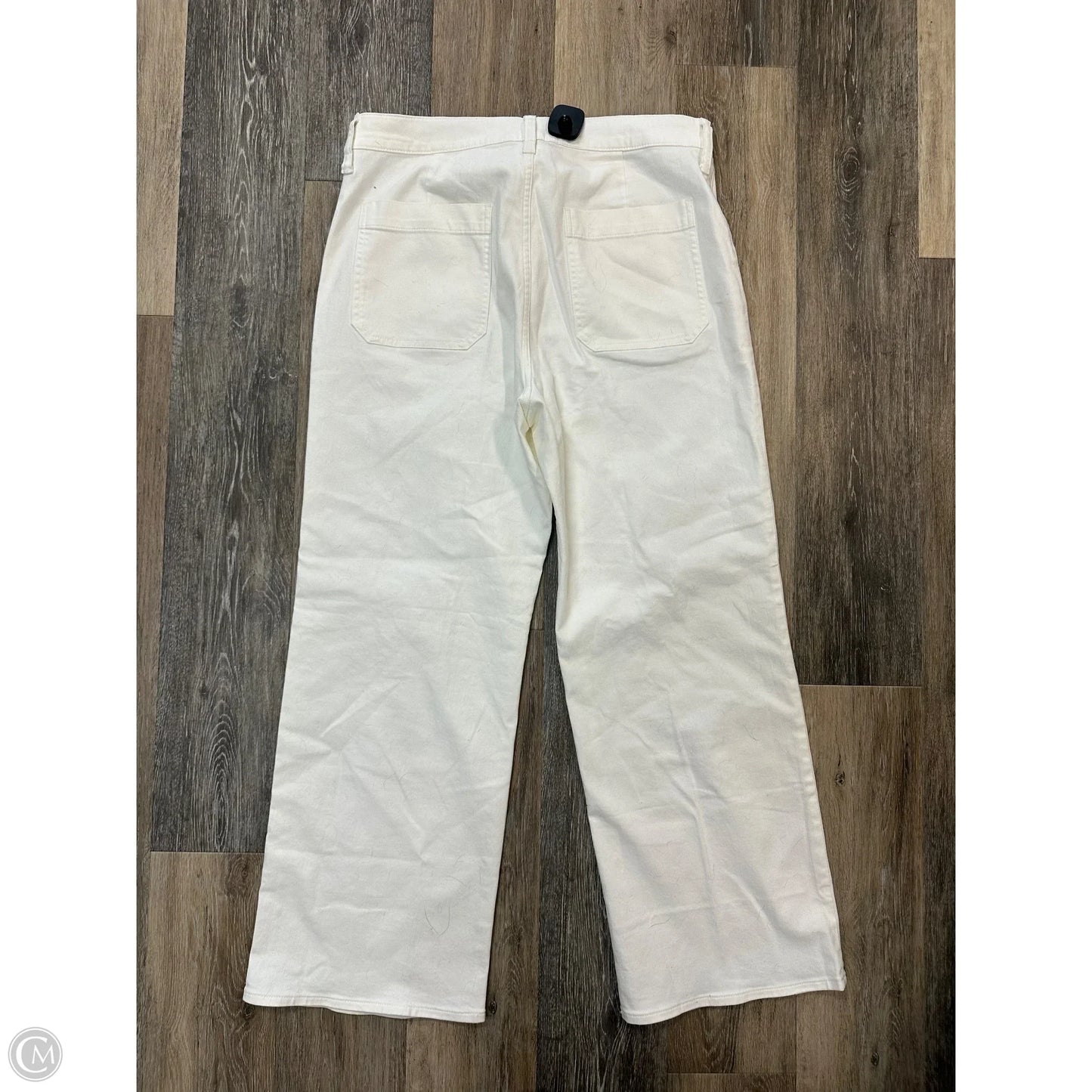 Jeans Straight By J. Crew In White Denim, Size: 14
