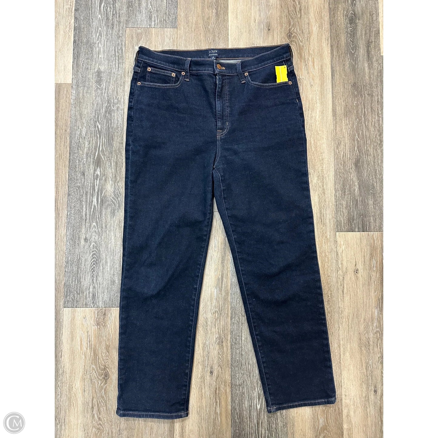 Jeans Straight By J. Crew In Blue Denim, Size: 12