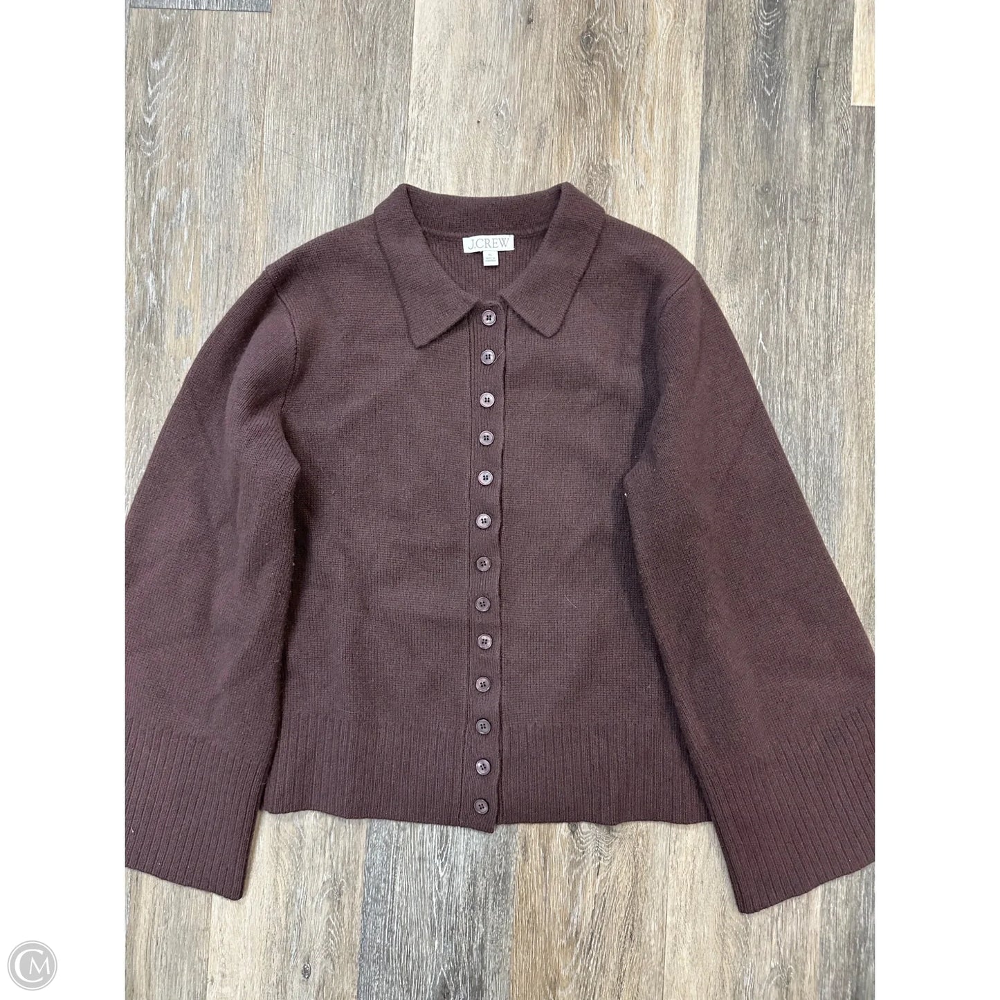 Sweater Cardigan By J. Crew In Brown, Size: Xl