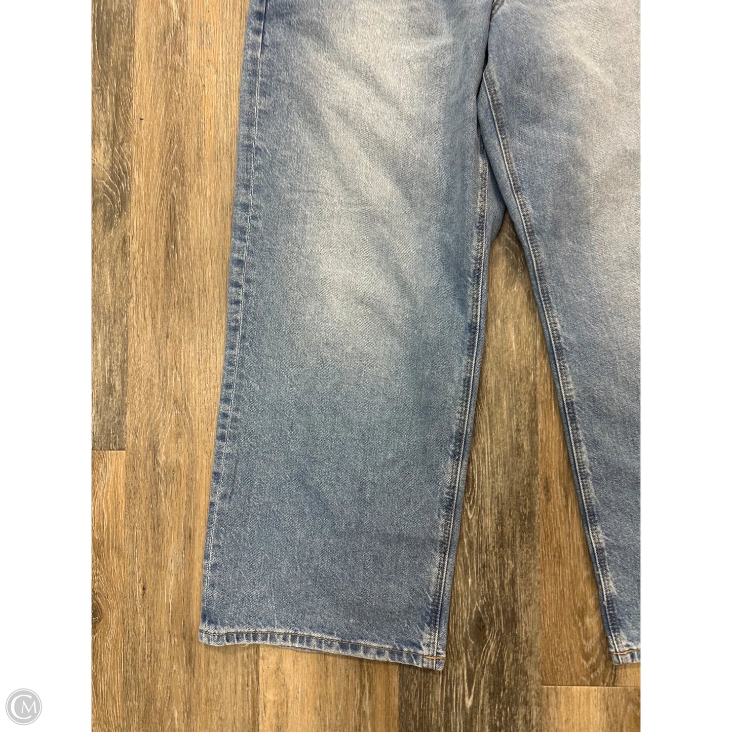 Jeans Wide Leg By American Eagle In Blue Denim, Size: 14