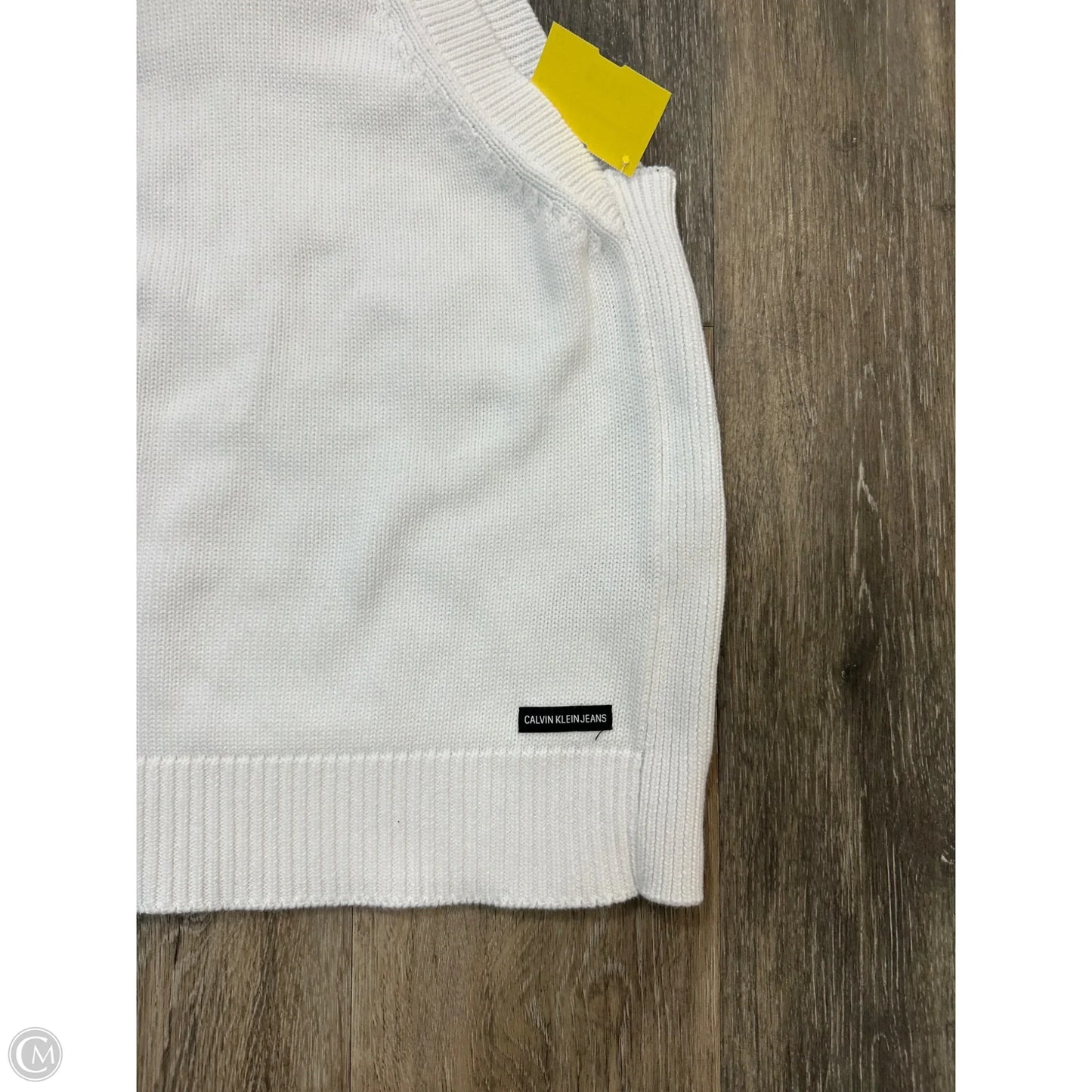 Top Sleeveless By Calvin Klein In White, Size: Xs