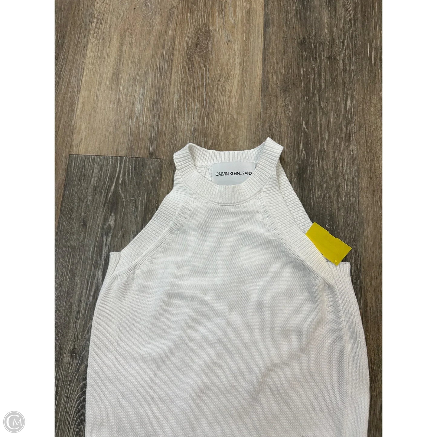 Top Sleeveless By Calvin Klein In White, Size: Xs