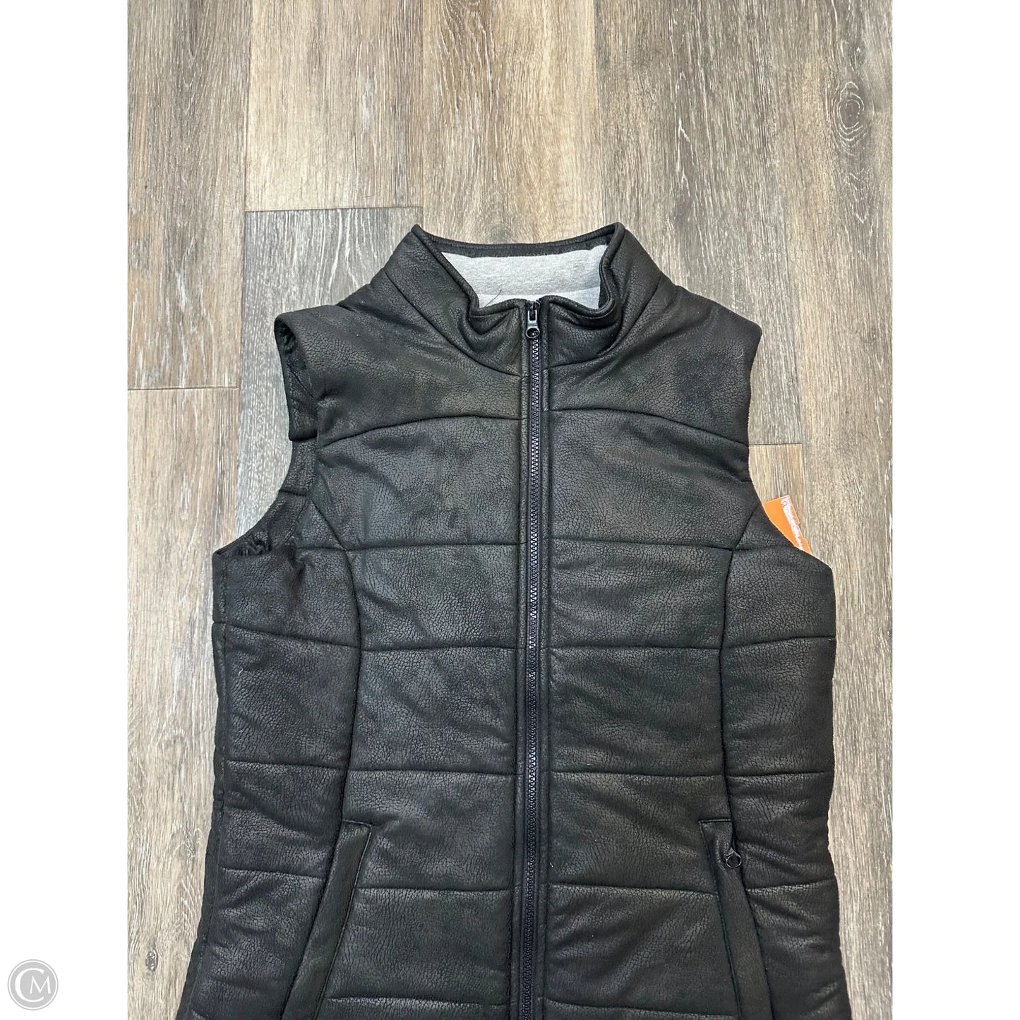 Vest Puffer & Quilted By Monrow In Black, Size: M