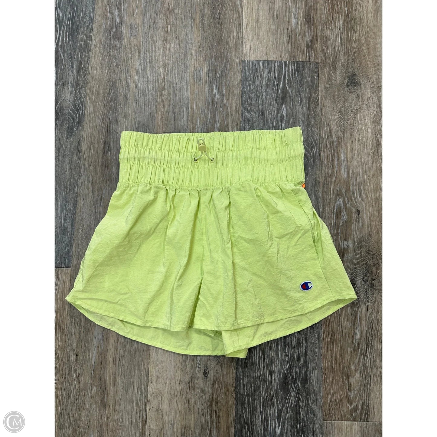 Athletic Shorts By Champion In Yellow, Size: M