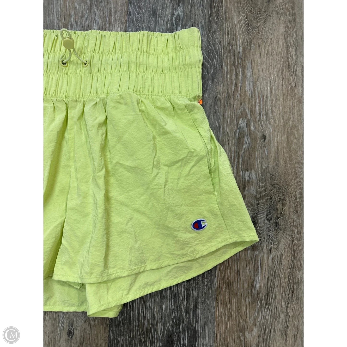 Athletic Shorts By Champion In Yellow, Size: M