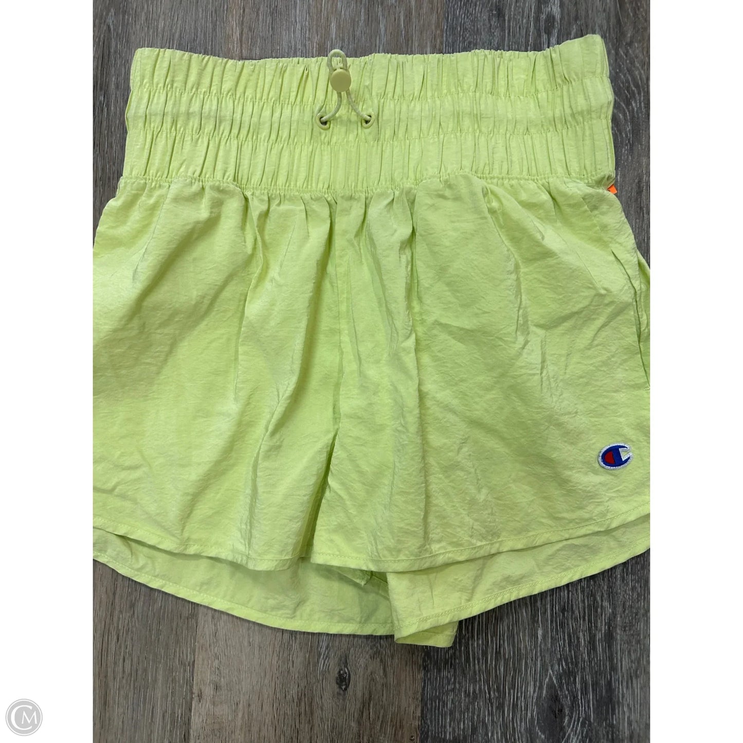Athletic Shorts By Champion In Yellow, Size: M