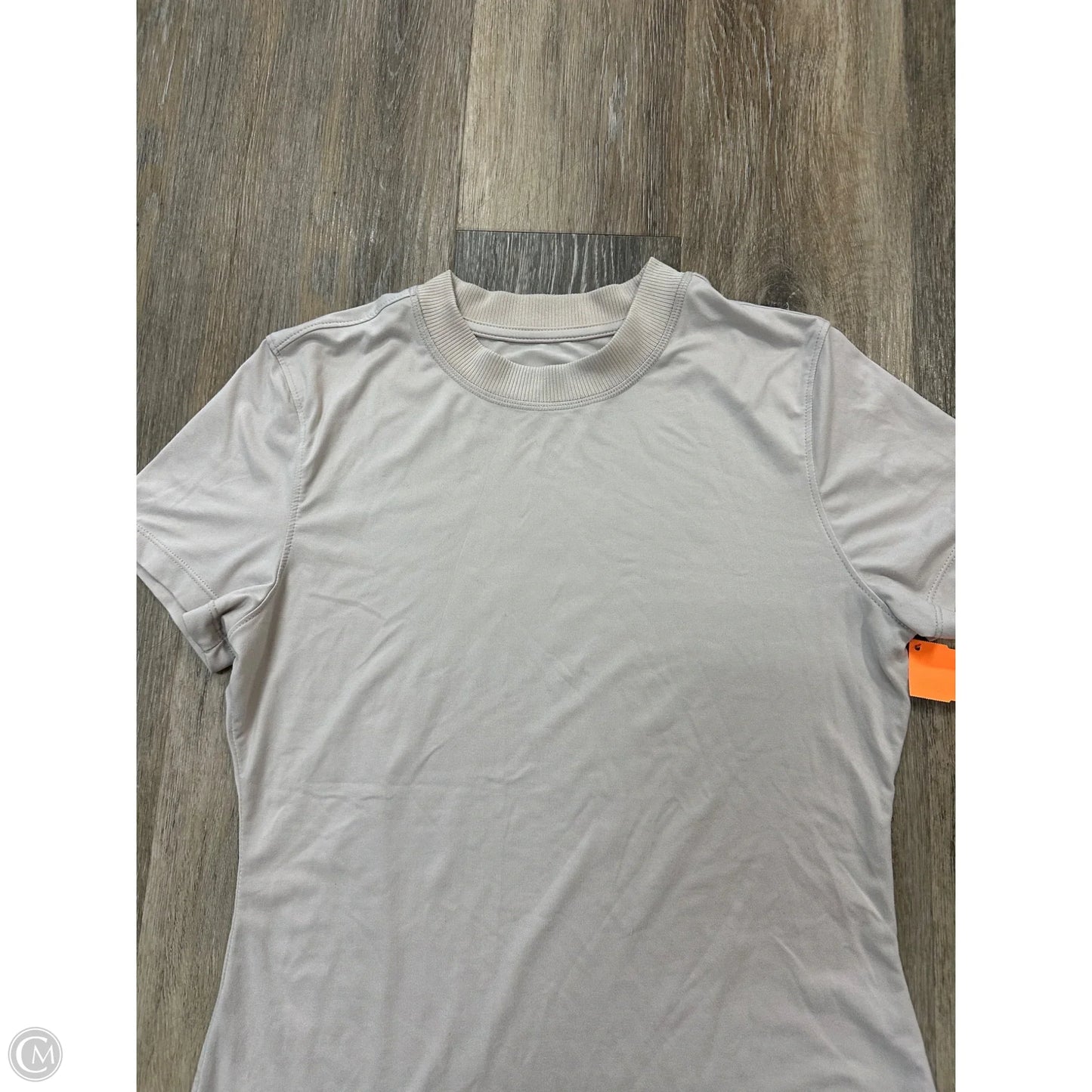 Athletic Top Short Sleeve By 7Diamonds In Tan, Size: M