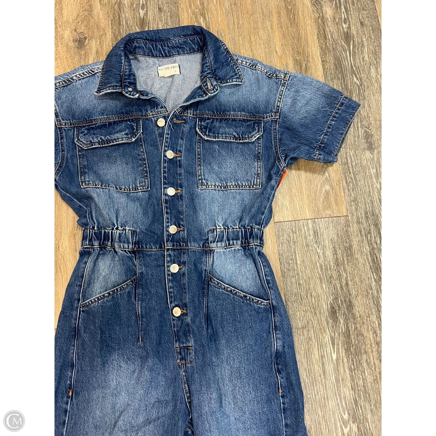 -Jumpsuit By We The Free In Blue Denim, Size: S