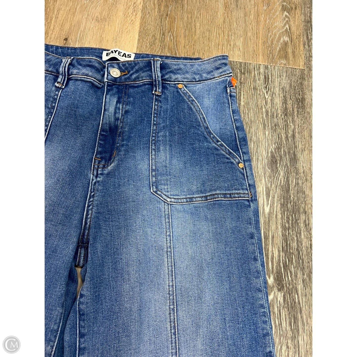 Jeans Straight By Bayeas In Blue Denim, Size: 10/30