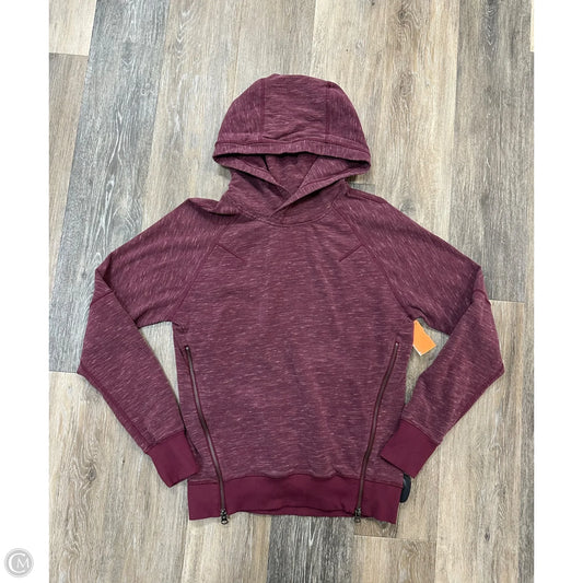 Athletic Sweatshirt Hoodie By Lululemon In Red, Size: 2
