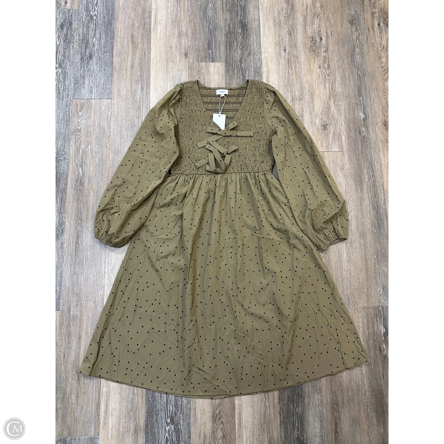 Dress Casual Midi By Anniewear In Green, Size: L