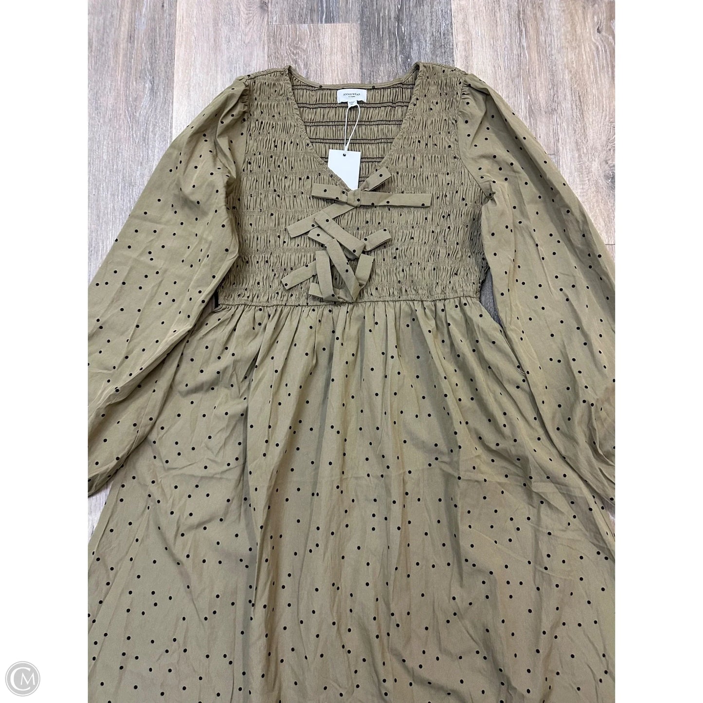 Dress Casual Midi By Anniewear In Green, Size: L
