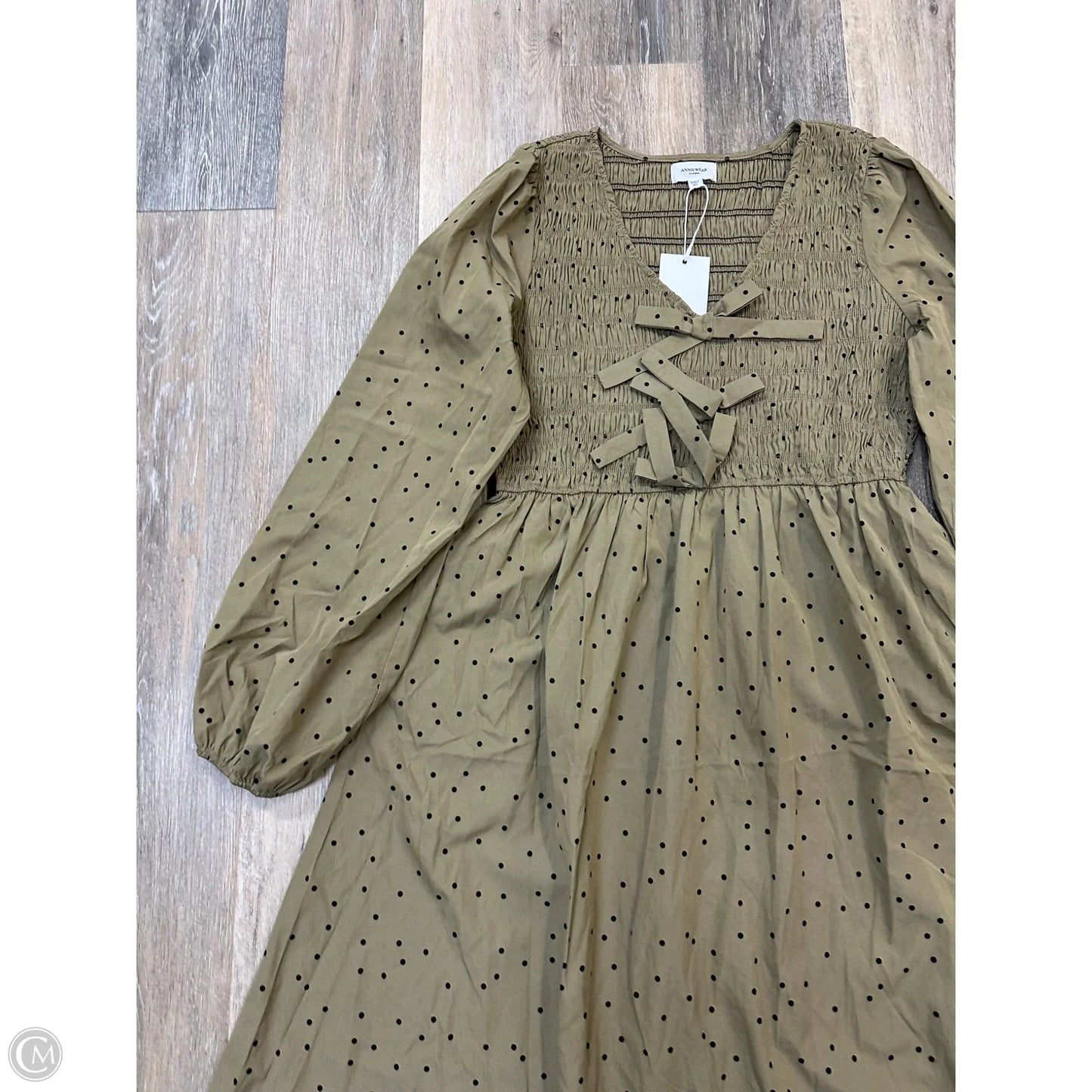 Dress Casual Midi By Anniewear In Green, Size: L