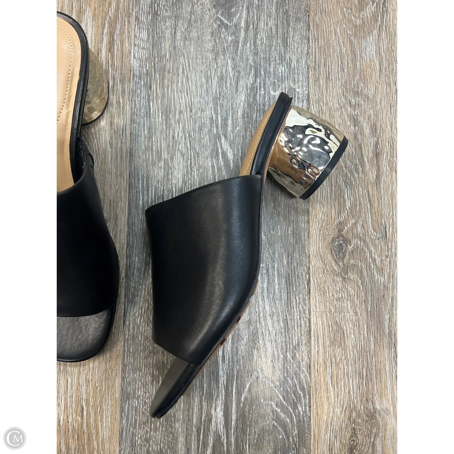 Sandals Heels Block By Chicos In Black, Size: 7.5