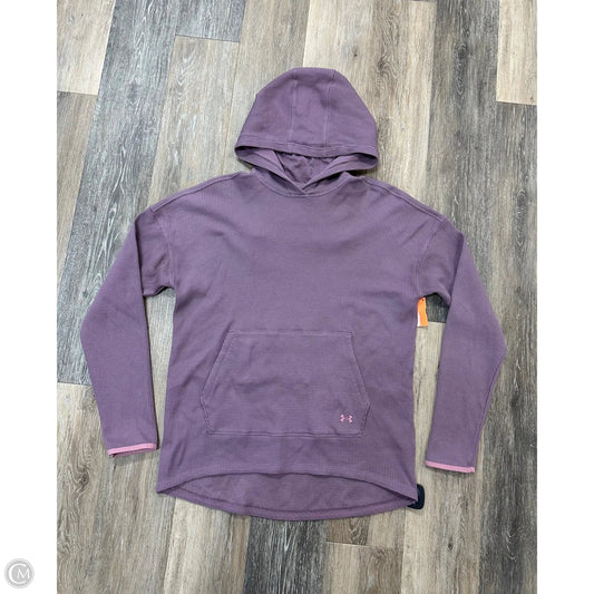 Athletic Sweatshirt Hoodie By Under Armour In Purple, Size: M