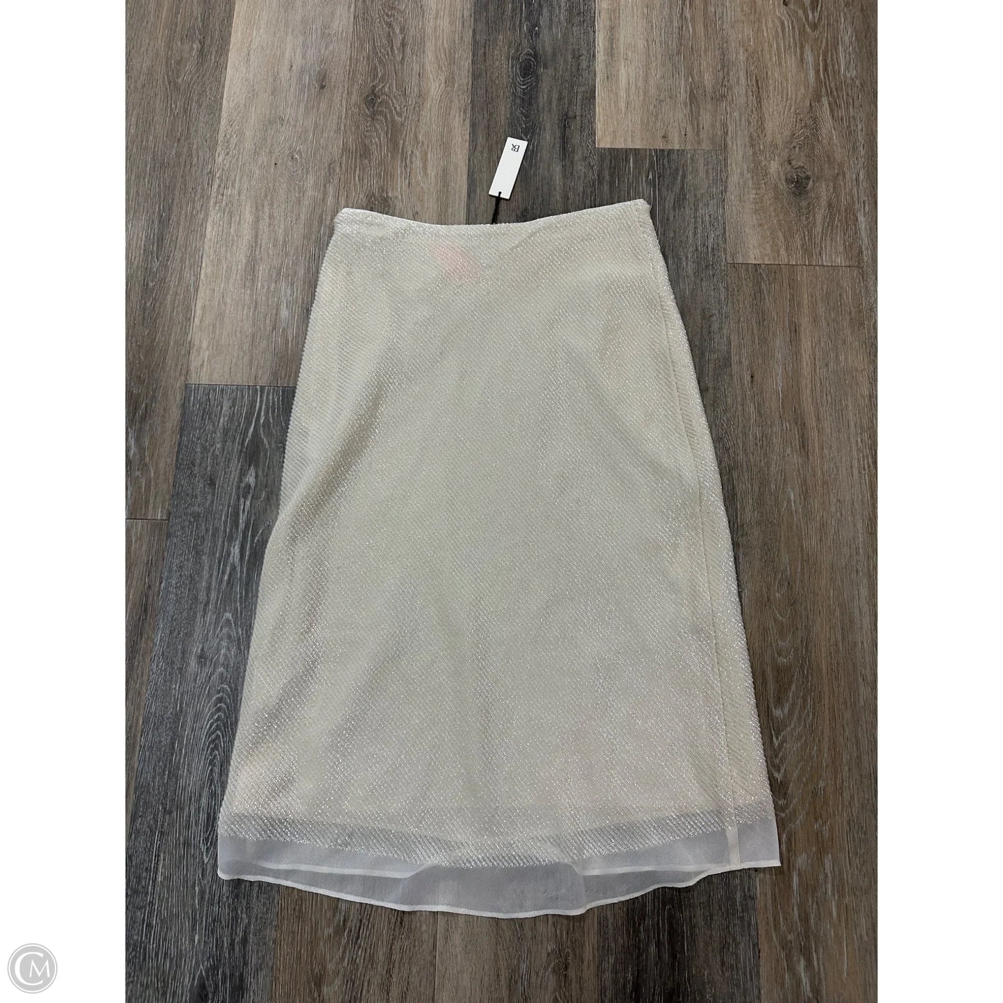 Skirt Maxi By Banana Republic In Cream, Size: S