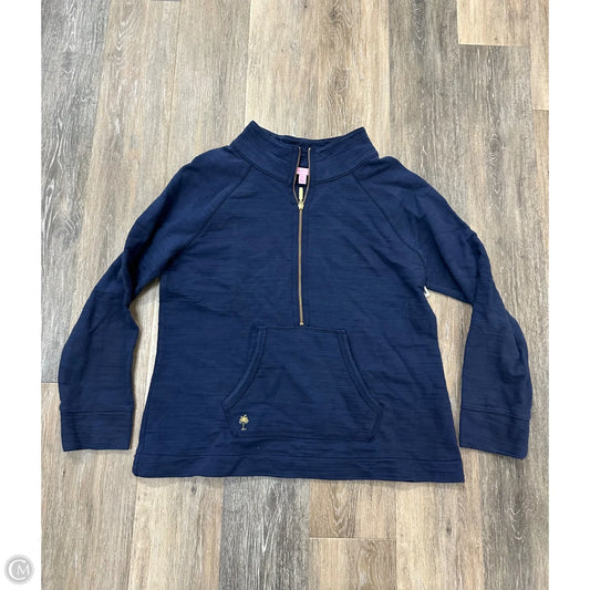 Top Long Sleeve Designer By Lilly Pulitzer In Blue, Size: L