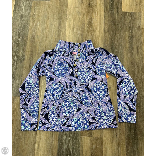 Top Long Sleeve Designer By Lilly Pulitzer In Purple, Size: L