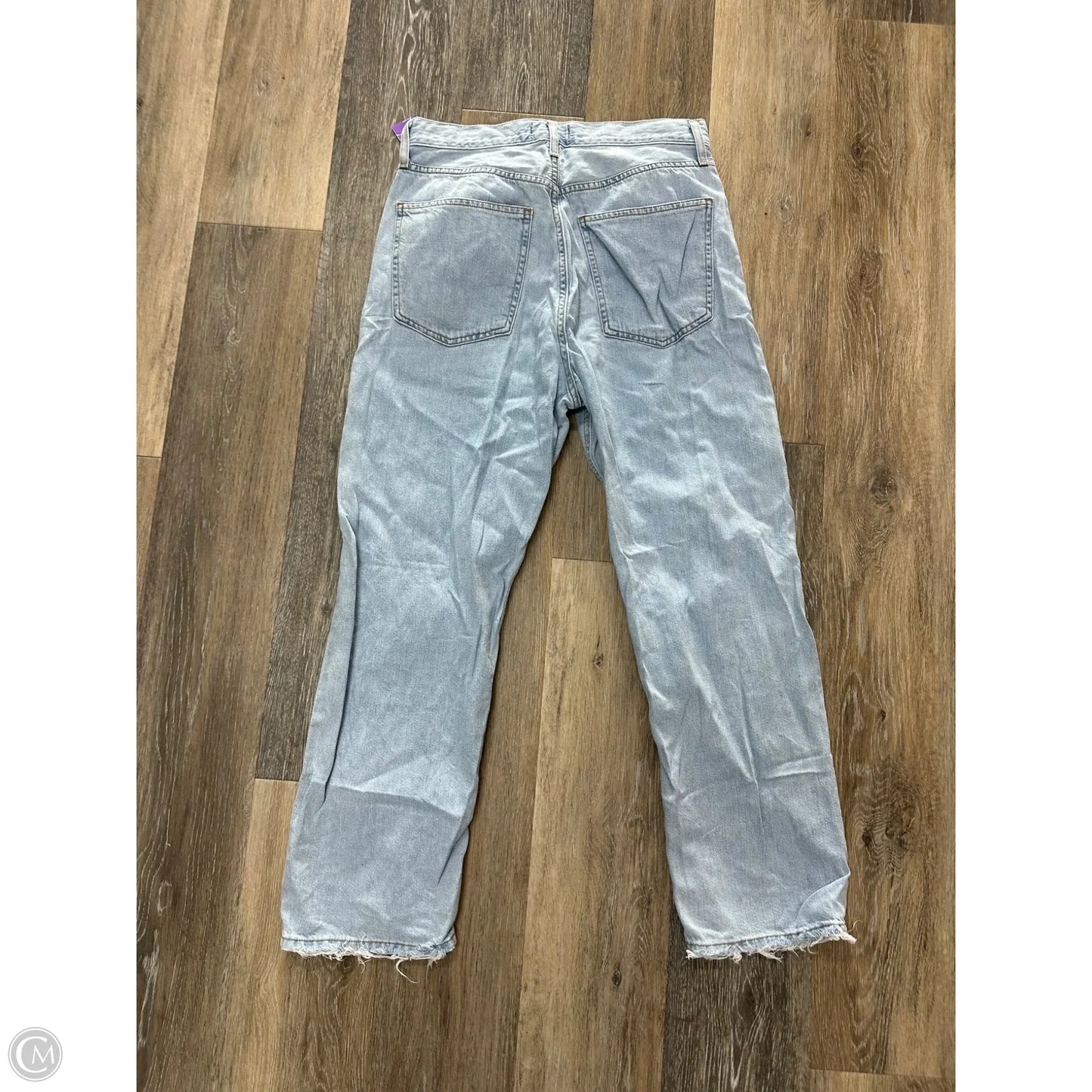 Jeans Straight By Agolde In Blue Denim, Size: 2