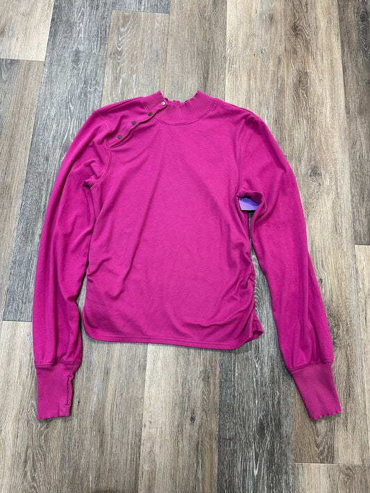 Top Long Sleeve By Free People In Pink, Size: L