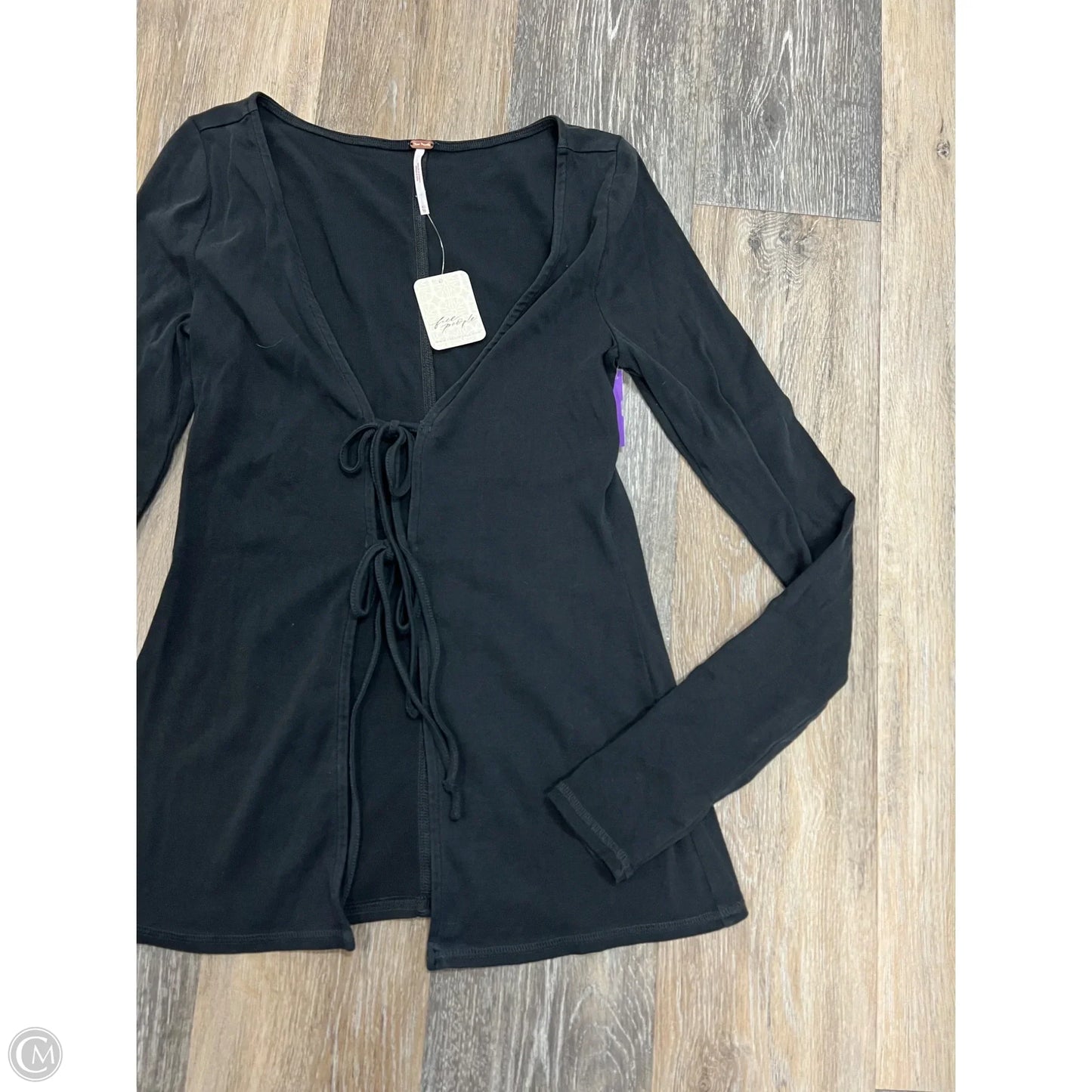 Blouse Long Sleeve By Free People In Black, Size: Xs