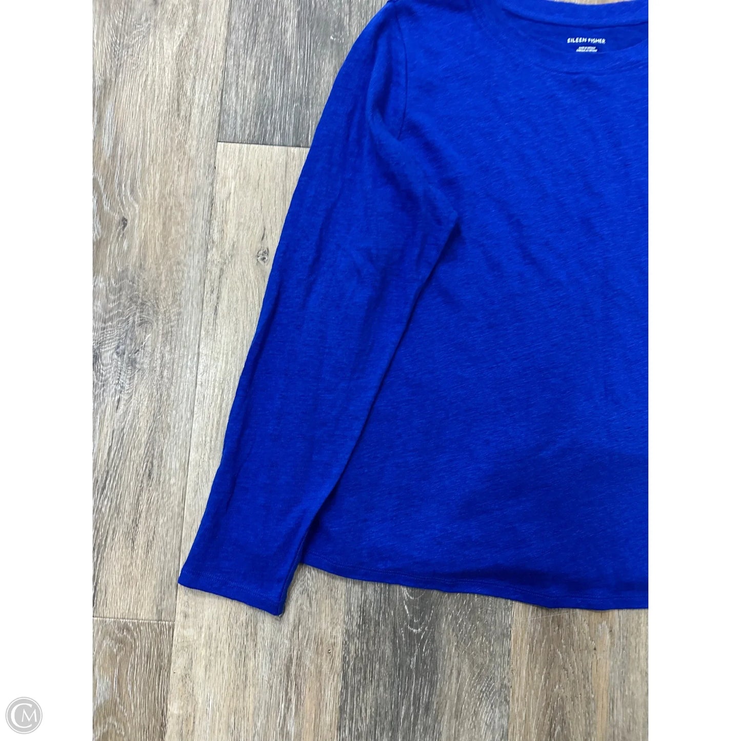Top Long Sleeve By Eileen Fisher In Blue, Size: L