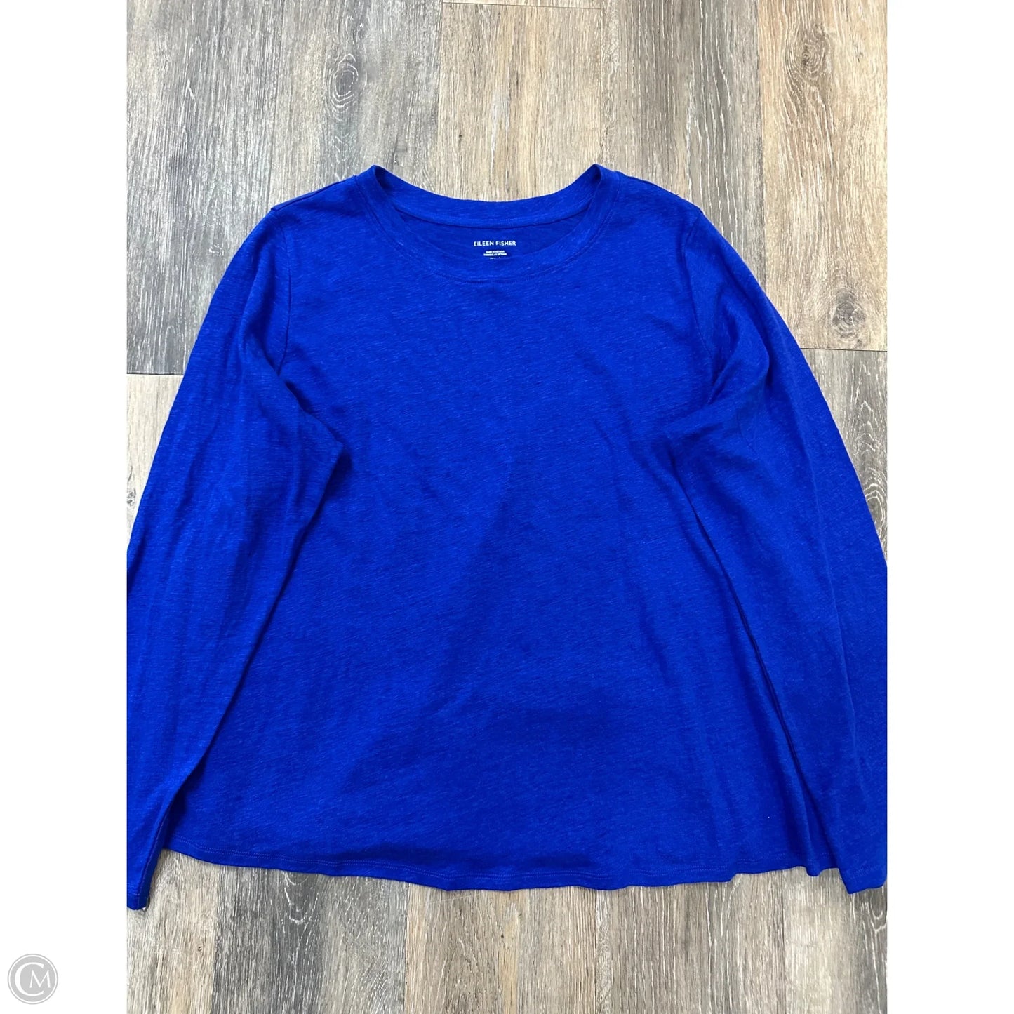 Top Long Sleeve By Eileen Fisher In Blue, Size: L