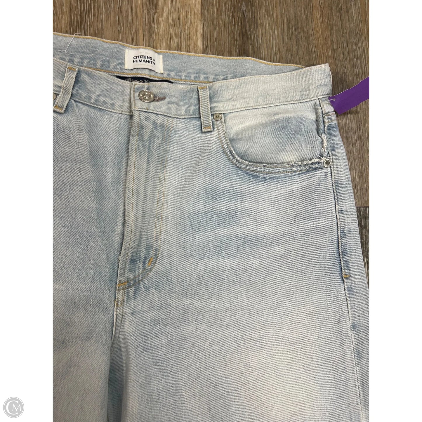 Jeans Wide Leg By Citizens Of Humanity In Blue Denim, Size: 12/31