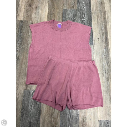 Shorts Set By Ekouaer In Pink, Size: Xl