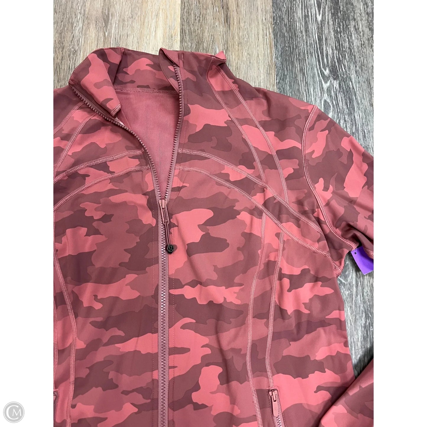 Athletic Jacket By Lululemon In Camouflage, Size: 18