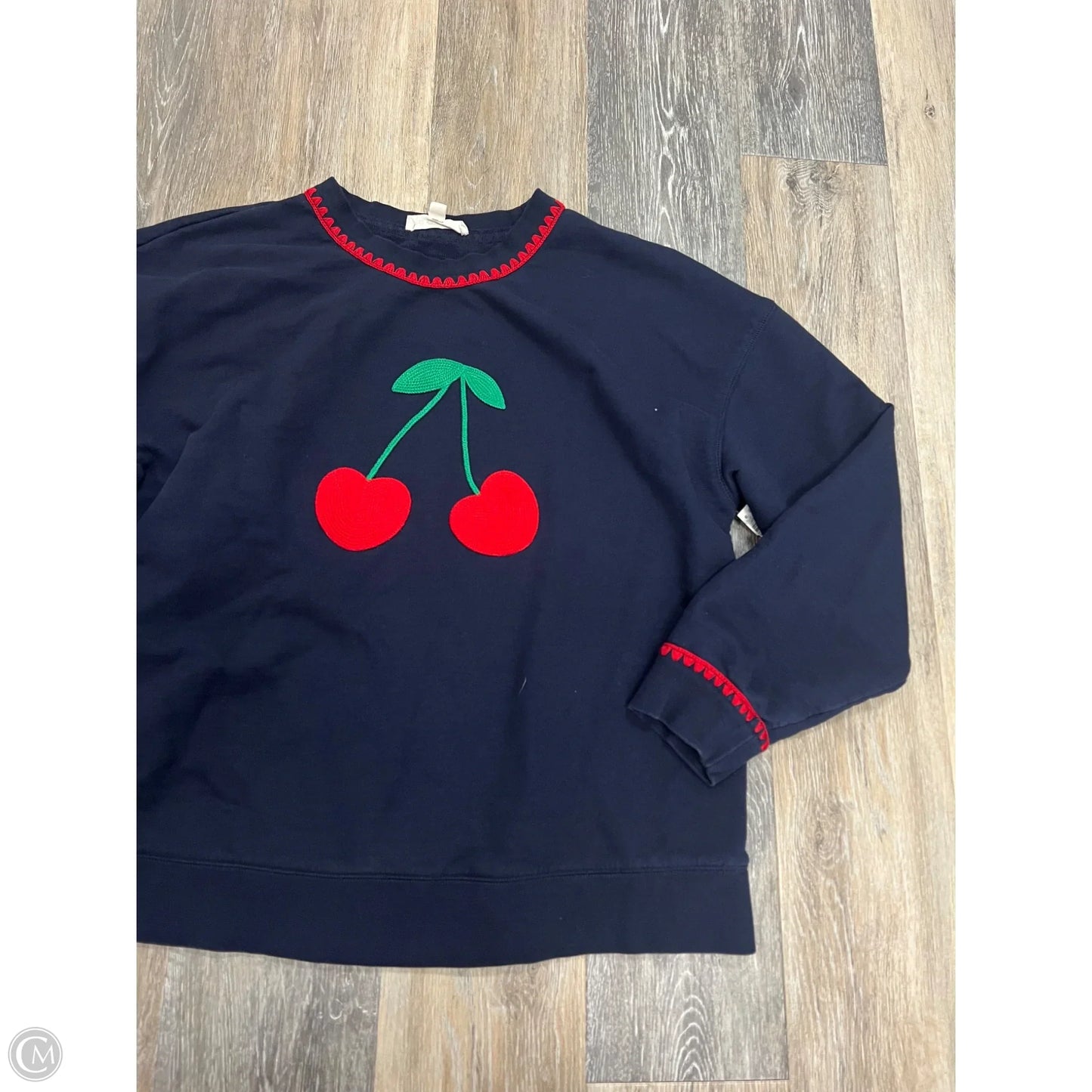 Sweatshirt Crewneck By Boden In Blue, Size: L