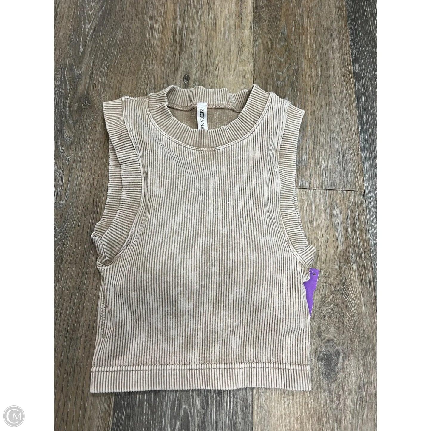 Tank Top By Zenana In Tan, Size: S/M