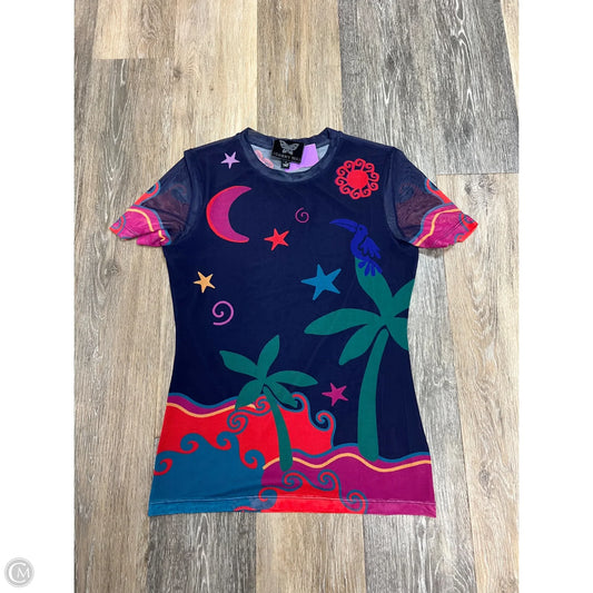 Top Short Sleeve By Johnny Was In Blue, Size: S