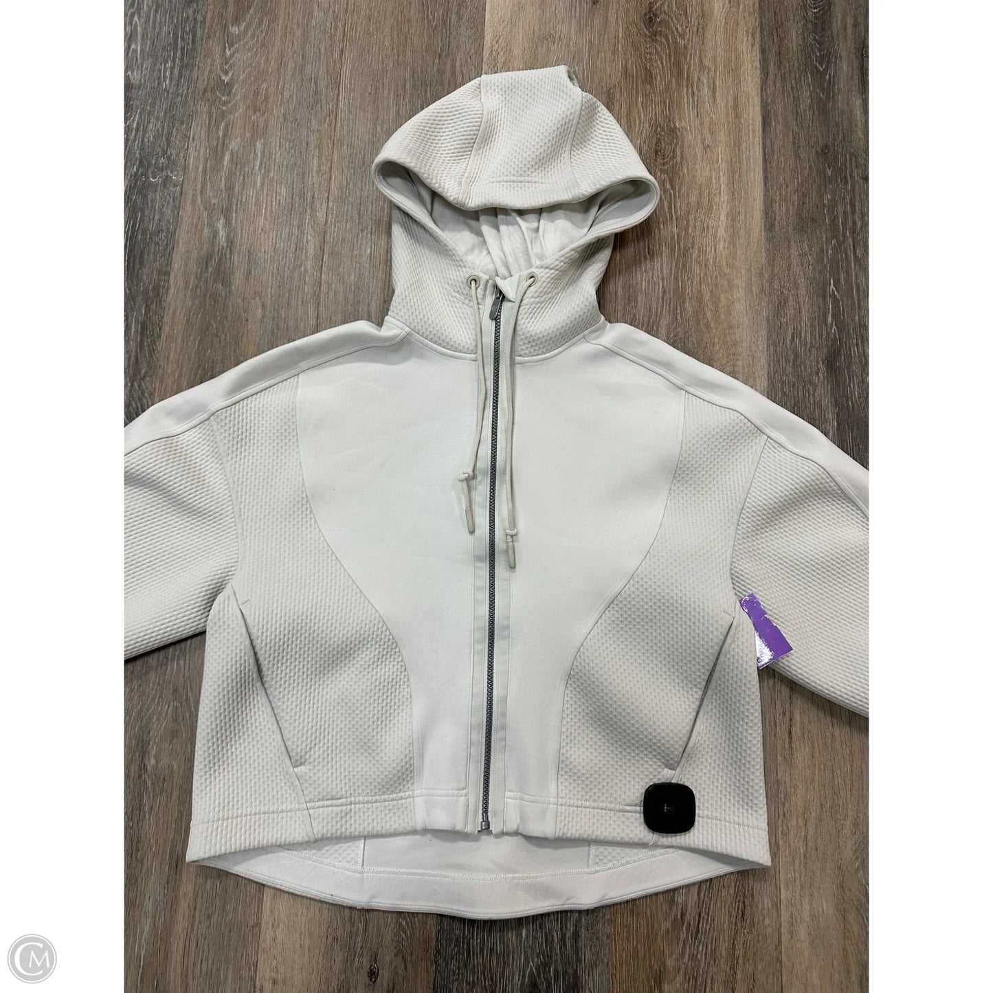 Athletic Sweatshirt Hoodie By Lululemon In White, Size: S