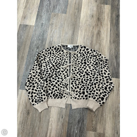 Sweater Cardigan By Sunday Edition In Animal Print, Size: L