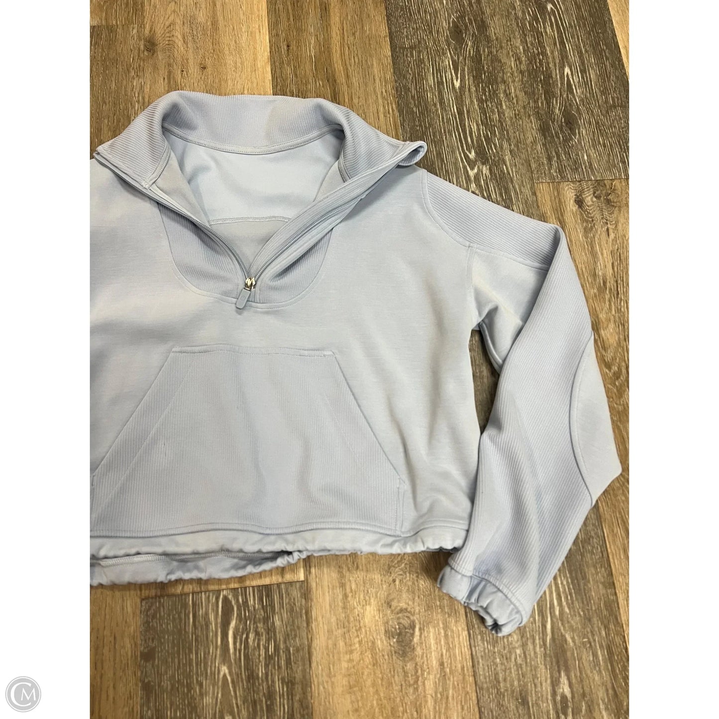Athletic Sweatshirt Collar By Lululemon In Blue, Size: 6