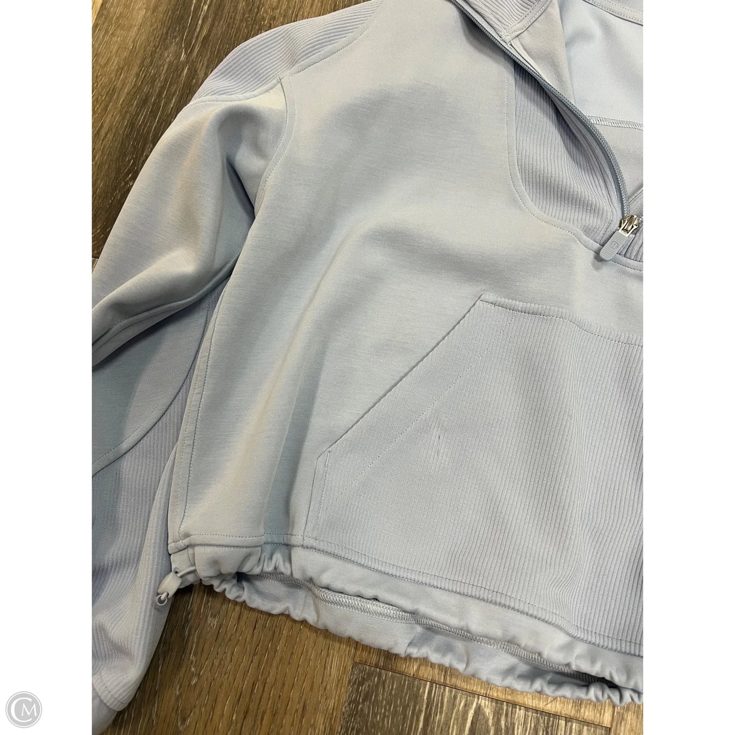 Athletic Sweatshirt Collar By Lululemon In Blue, Size: 6