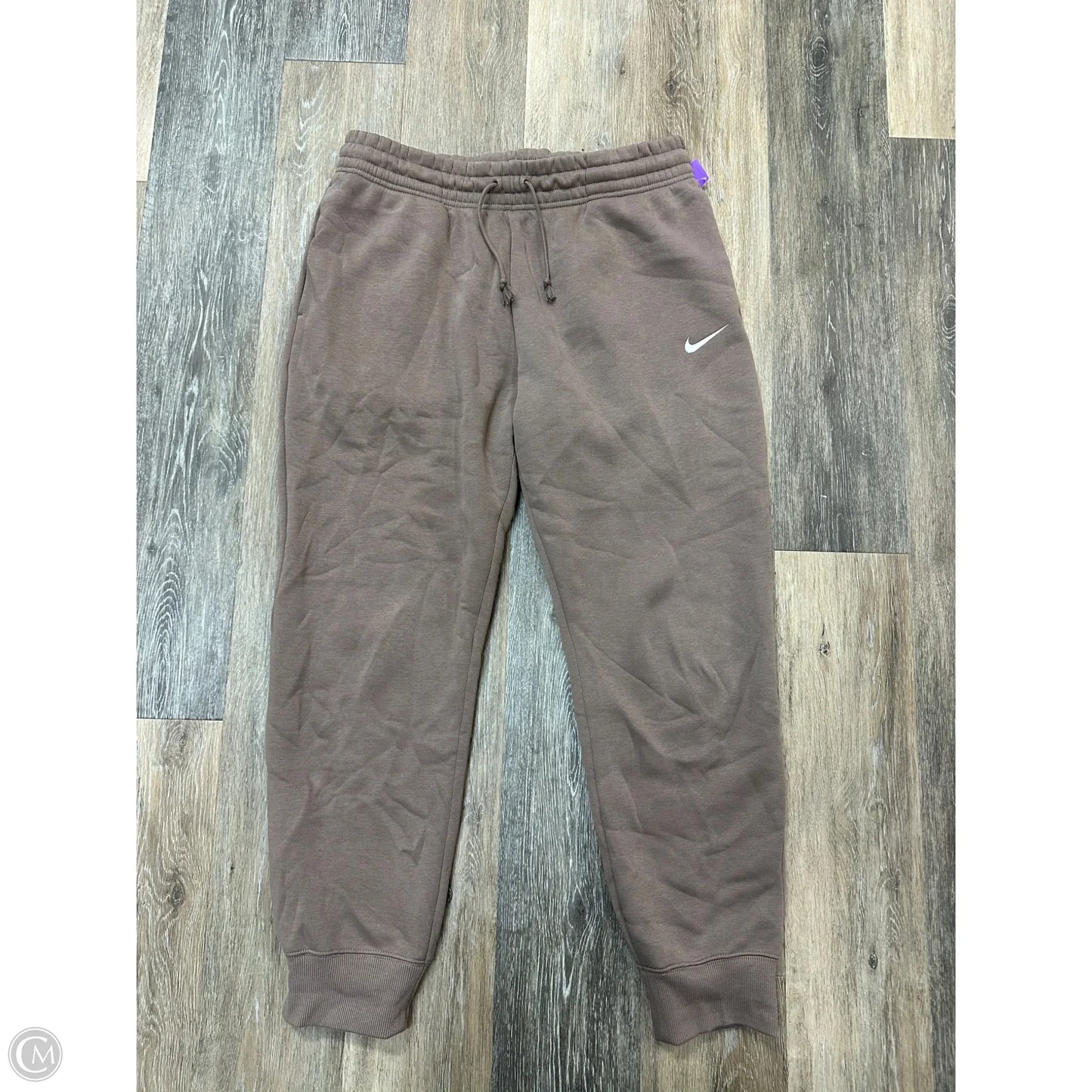 Athletic Pants By Nike Apparel In Brown, Size: L