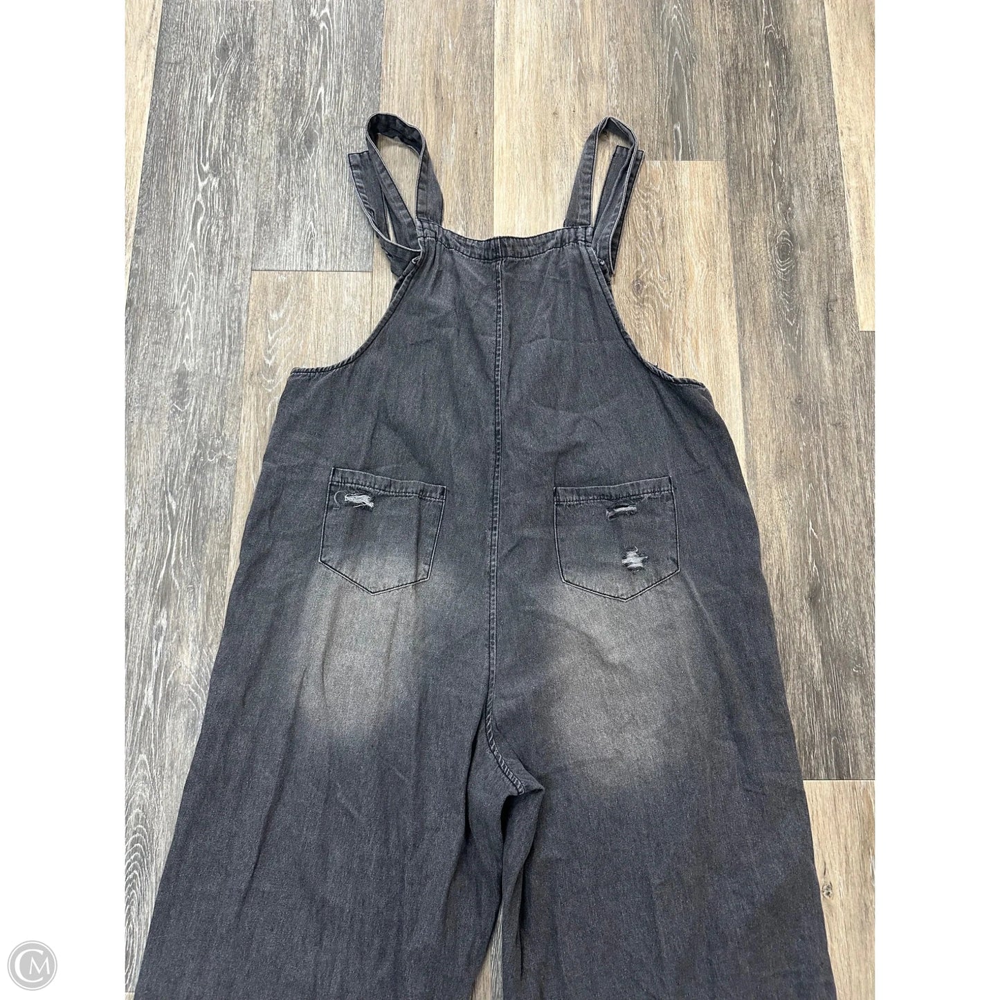 Overalls By Easel In Black Denim, Size: M