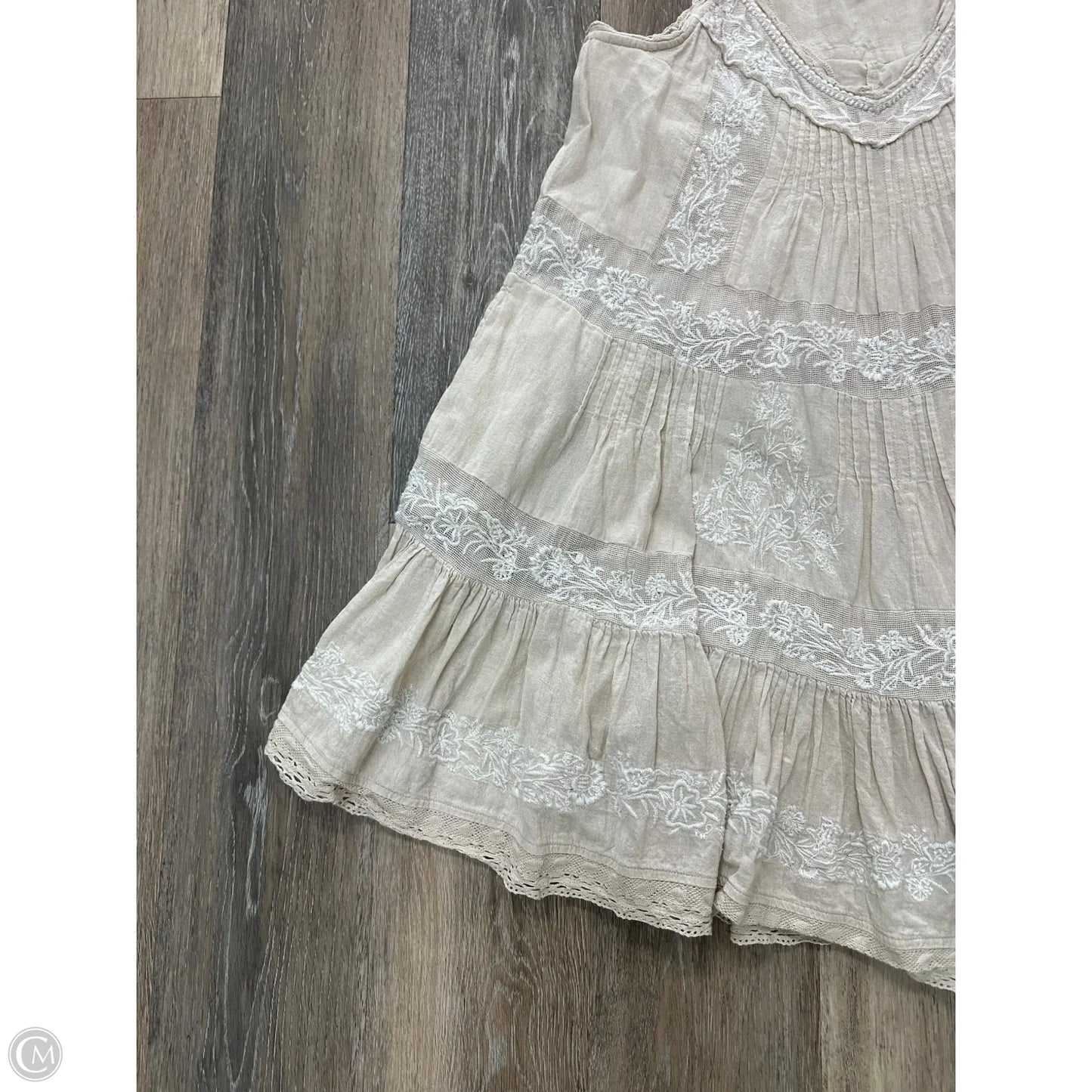 Dress Casual Short By Anthropologie In Tan, Size: S