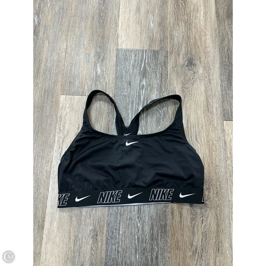 Athletic Bra By Nike Apparel In Black, Size: L