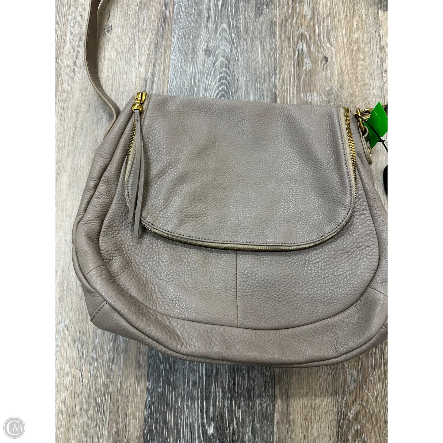 Handbag Leather By Hobo Intl, Size: Large