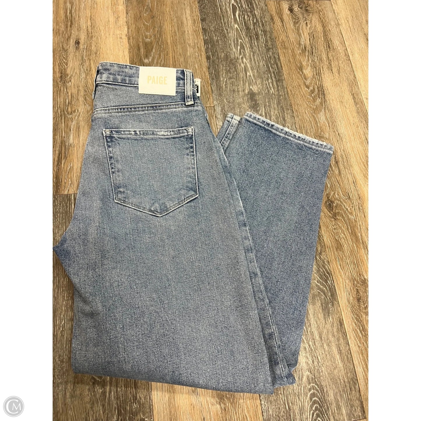 Jeans Straight By Paige In Blue Denim, Size: 2/26