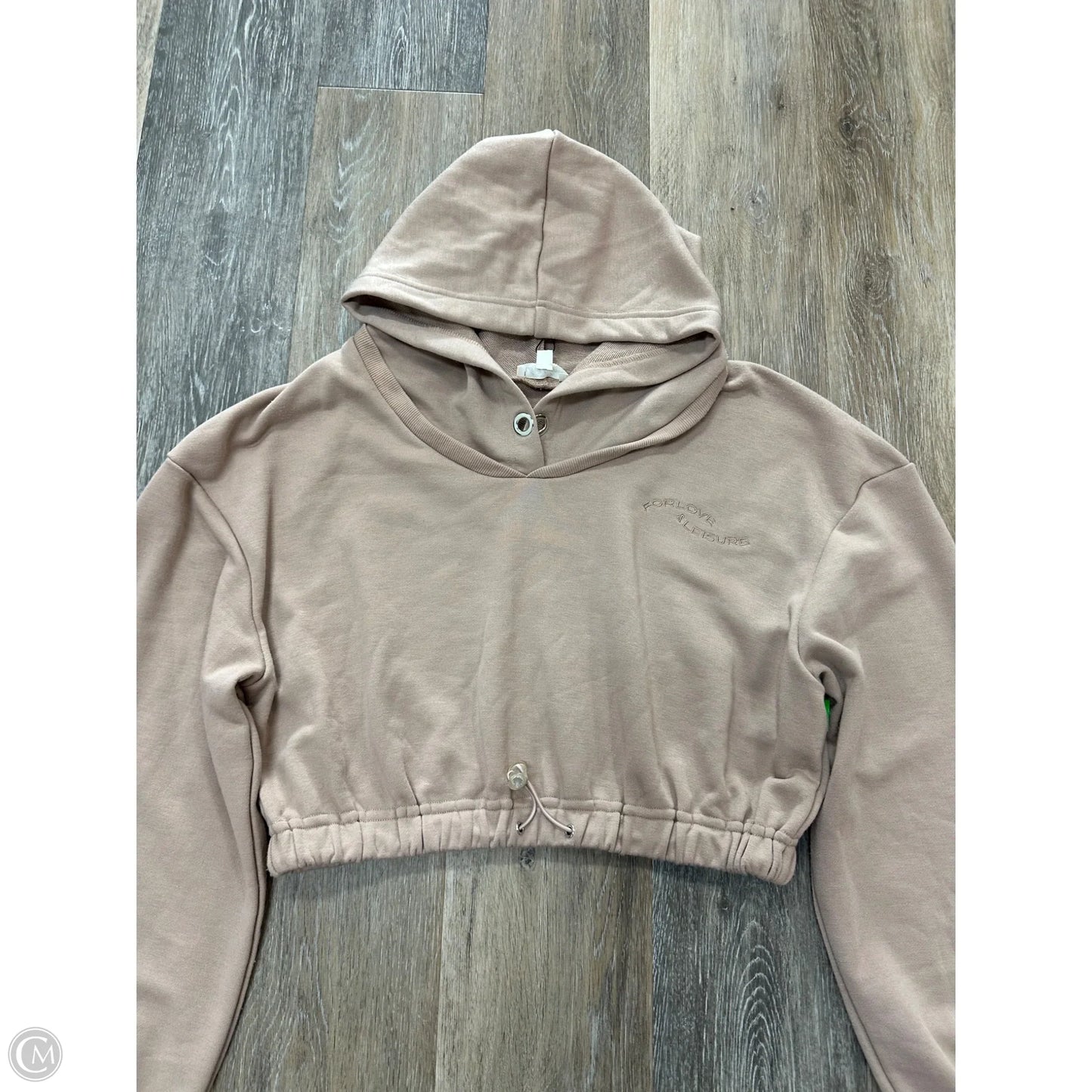 Sweatshirt Hoodie By For Love & Lemons In Brown, Size: M
