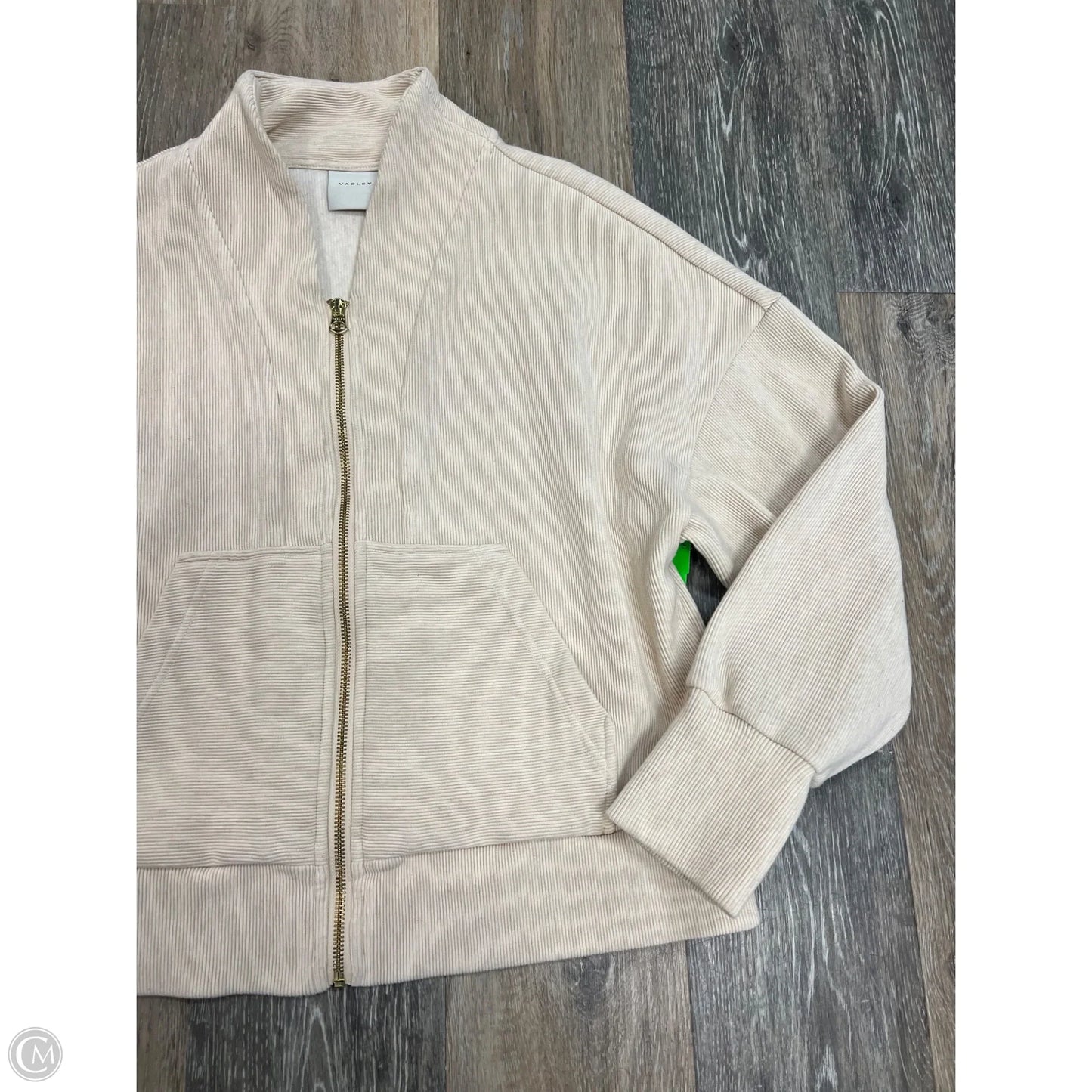 Athletic Jacket By Varley In Tan, Size: M