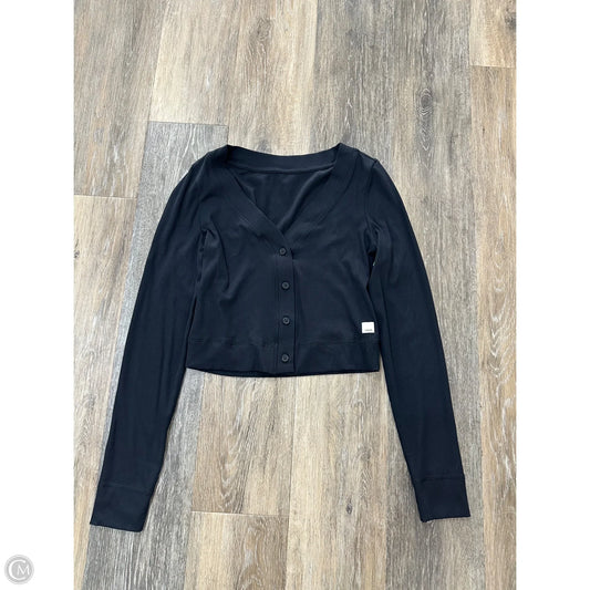 -Athletic Top Long Sleeve Collar By Vuori In Black, Size: Xs